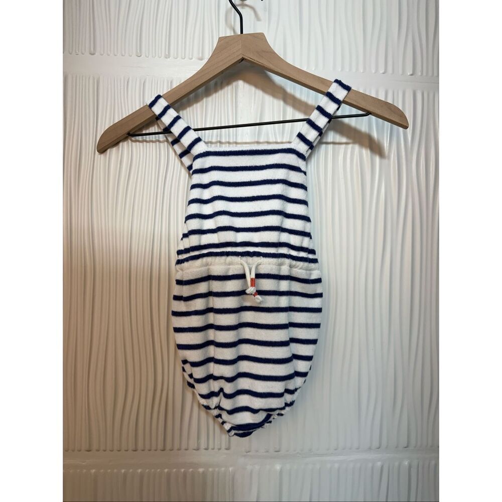 Baby Boden Striped Terry Cloth Bubble Romper - 2-3T